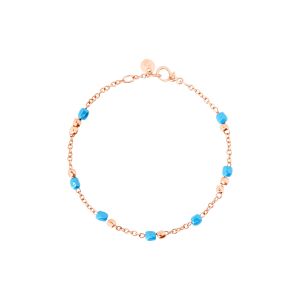 BRACCIALE DODO MINI GRANELLI ORO ROSA E CERAMICA L